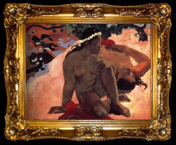framed  Paul Gauguin How, ta009-2